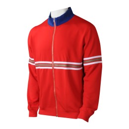 J913 supply red zipper jacket design contrast collar sports jacket embroidered sports jacket supplier wise guy apparel USA J913 supply red zipper jacket design contrast collar sports jacket embroidered sports jacket supplier wise guy apparel USA